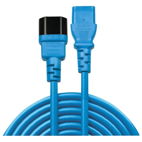 Lindy CABLE POWER IEC EXTENSION 2M/BLUE 30472 LINDY