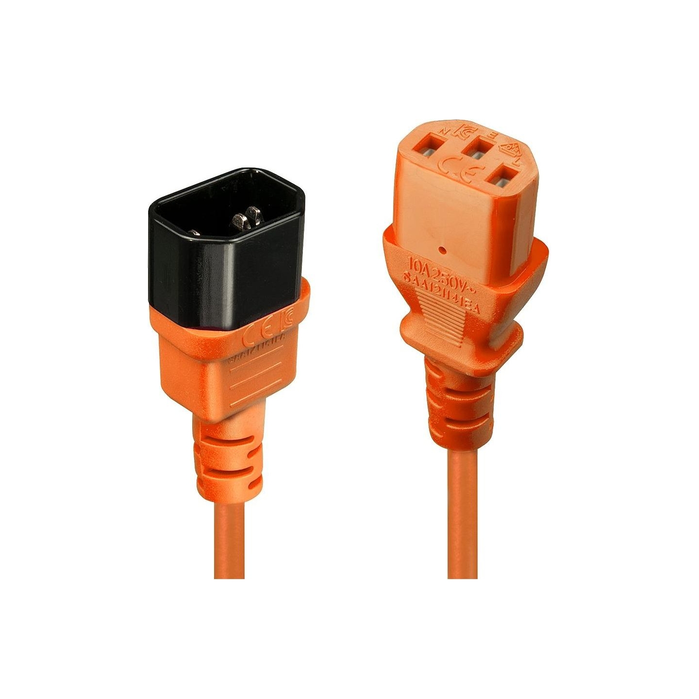 Lindy CABLE POWER IEC EXTENSION 1M/ORANGE 30474 LINDY