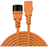Lindy CABLE POWER IEC EXTENSION 1M/ORANGE 30474 LINDY