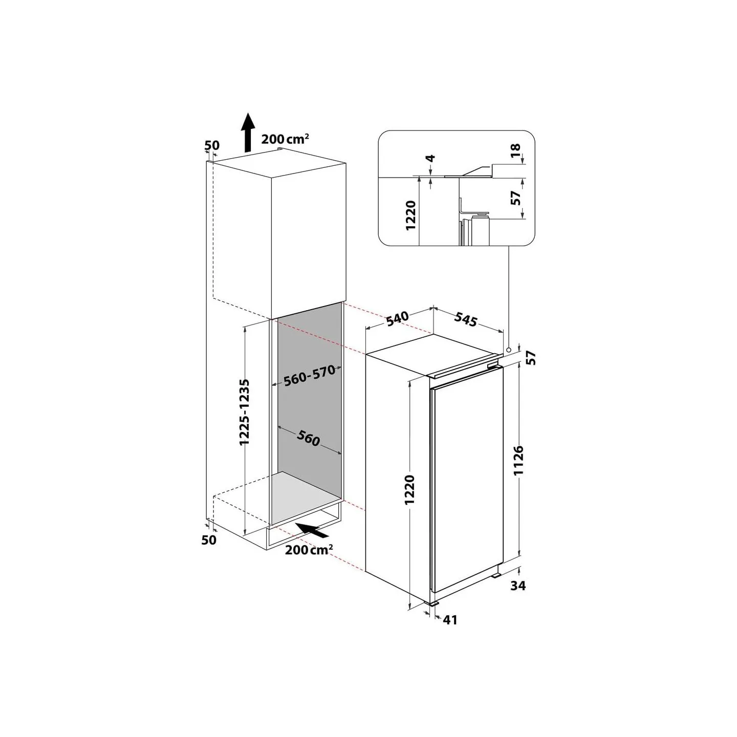 Whirlpool Fridge-freezer ARG7342