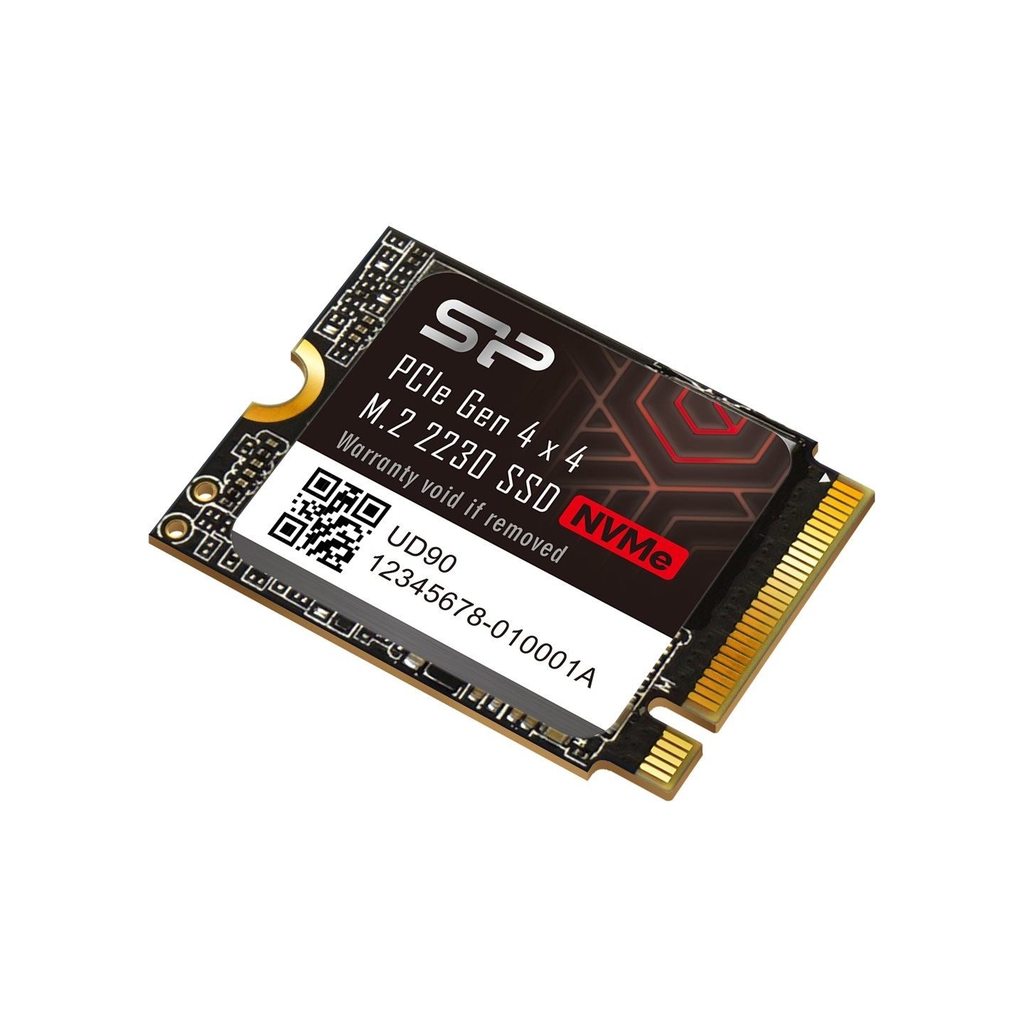 Silicon Power SSD | UD90 2230 | 1000 GB | Solid-state drive interface PCIe Gen 4x4 | Read speed 4900 MB/s | Write speed 3200 MB/