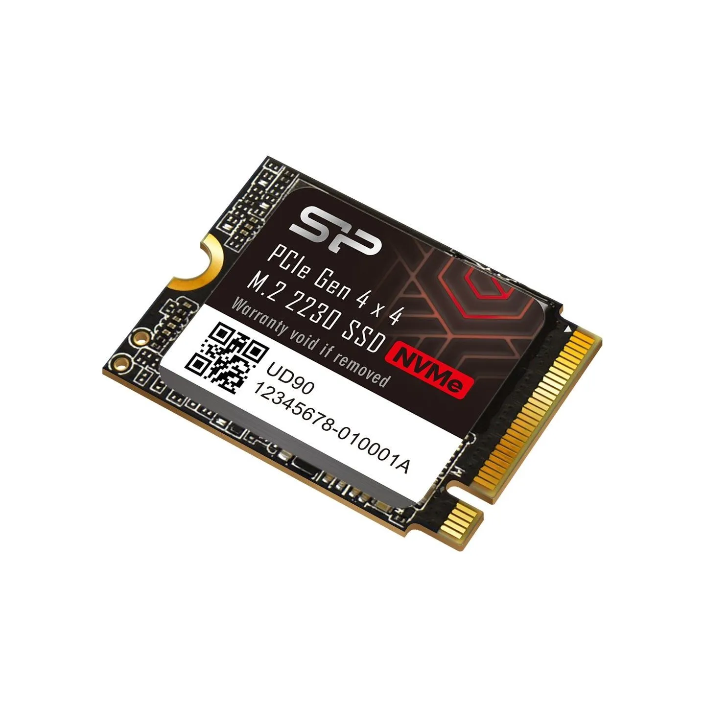 Silicon Power SSD | UD90 2230 | 1000 GB | Solid-state drive interface PCIe Gen 4x4 | Read speed 4900 MB/s | Write speed 3200 MB/