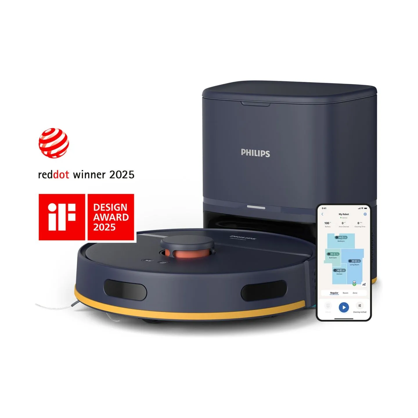 Philips HomeRun 2000 Series Aqua Wet and dry cleaning robot XU2100/10 / XU2100/10