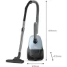 Philips Vacuum Cleaner|PHILIPS|Input power 800 W|Dust capacity 3 L|Cylinder vacuum|Cleaning type Dry|Dust container Dust bag|Col