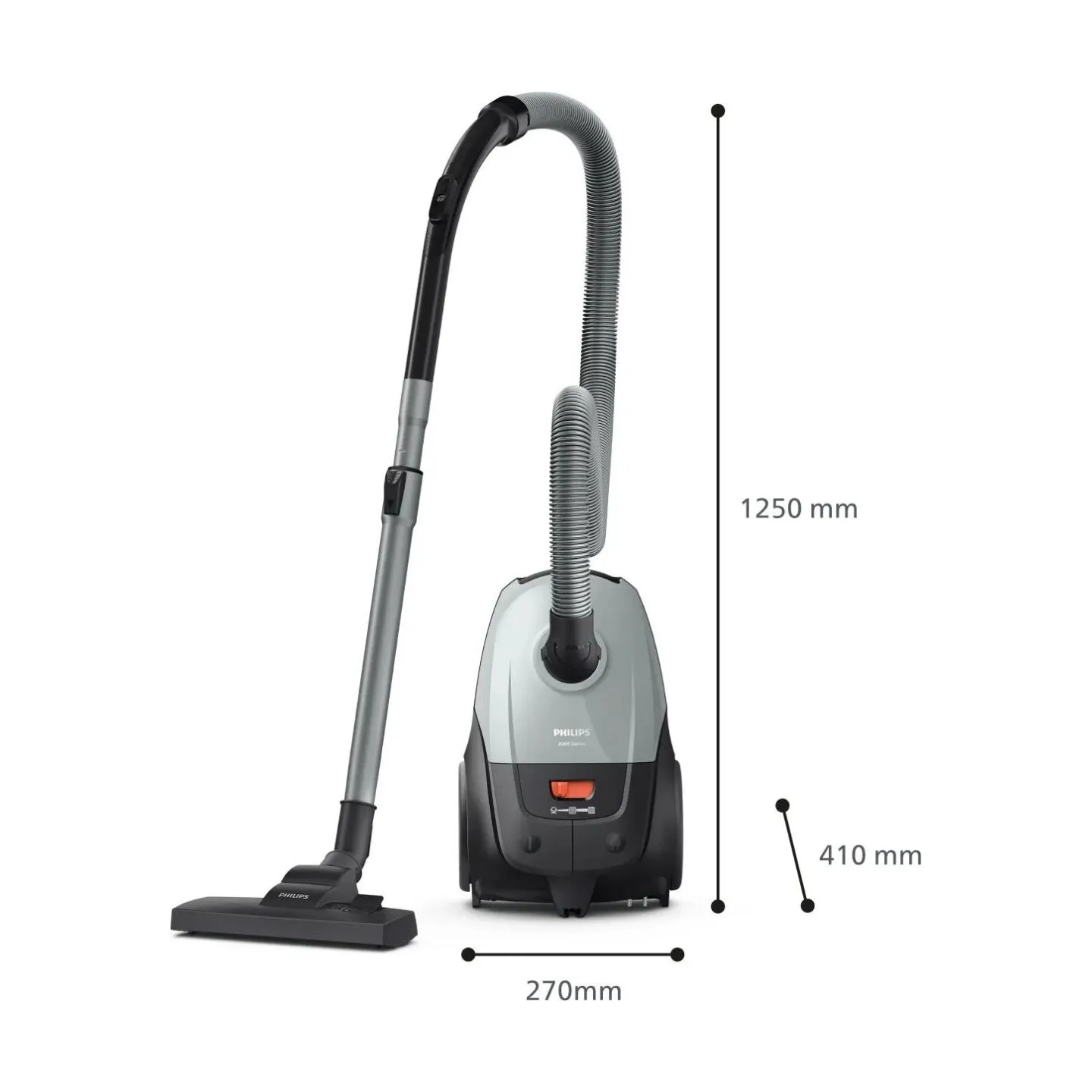 Philips Vacuum Cleaner|PHILIPS|Input power 850 W|Dust capacity 3 L|Cylinder vacuum|Cleaning type Dry|Dust container Dust bag|Col