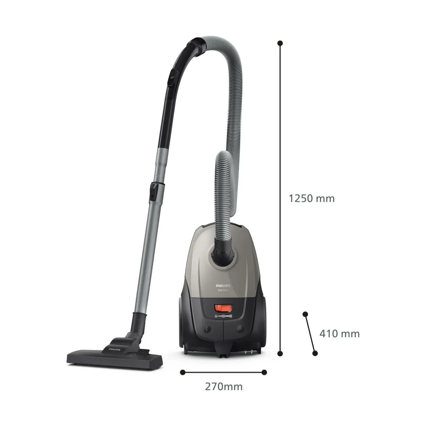 Philips Vacuum Cleaner|PHILIPS|Input power 850 W|Dust capacity 3 L|Cylinder vacuum|Cleaning type Dry|Dust container Dust bag|Col