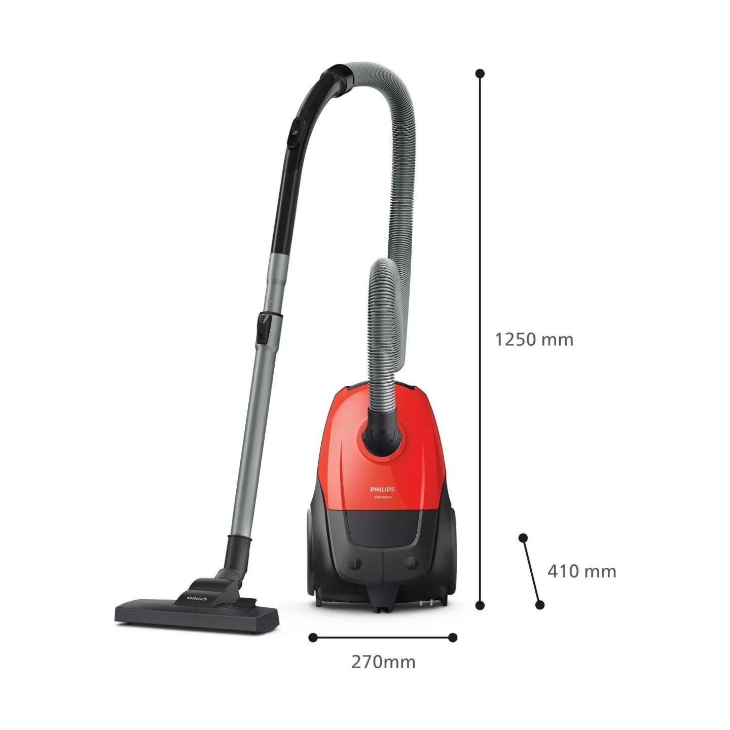 Philips Vacuum Cleaner|PHILIPS|Input power 800 W|Dust capacity 3 L|Cylinder vacuum|Cleaning type Dry|Dust container Dust bag|Col