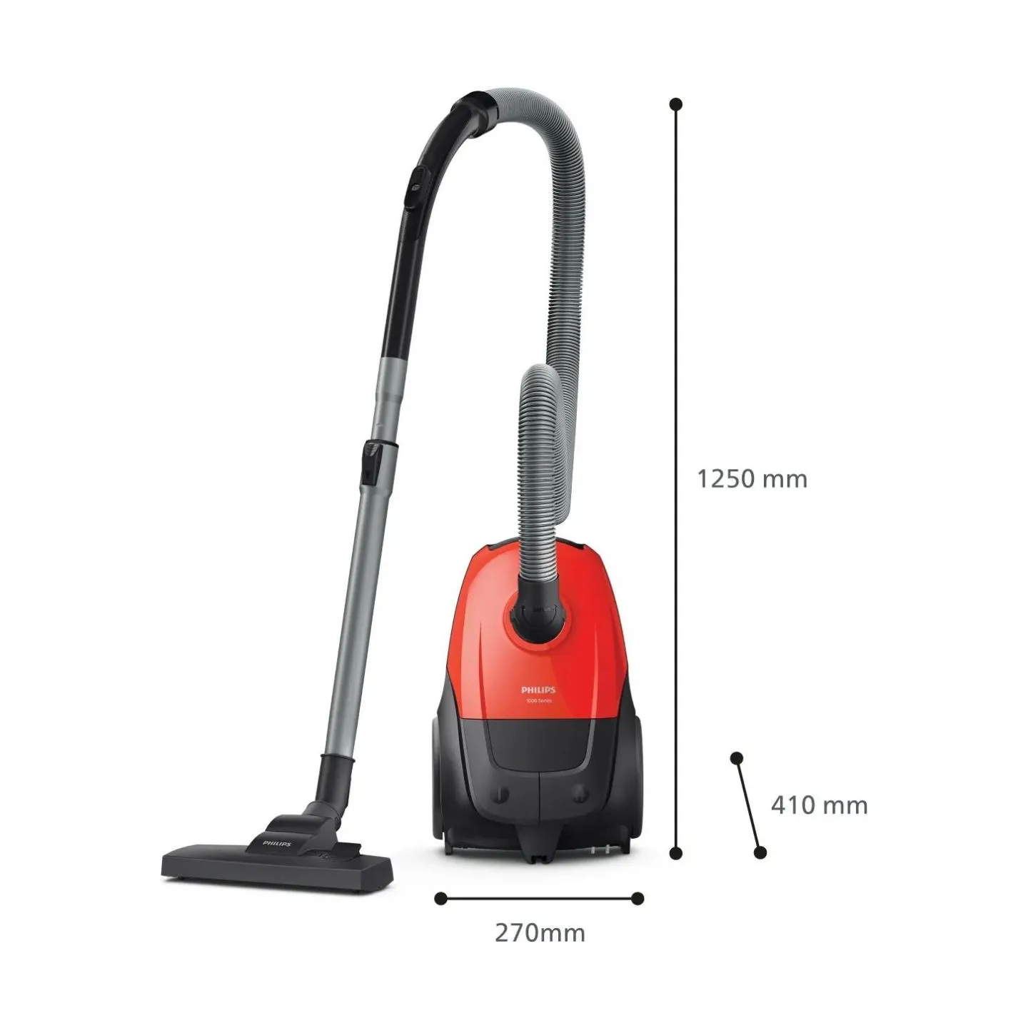 Philips Vacuum Cleaner|PHILIPS|Input power 800 W|Dust capacity 3 L|Cylinder vacuum|Cleaning type Dry|Dust container Dust bag|Col