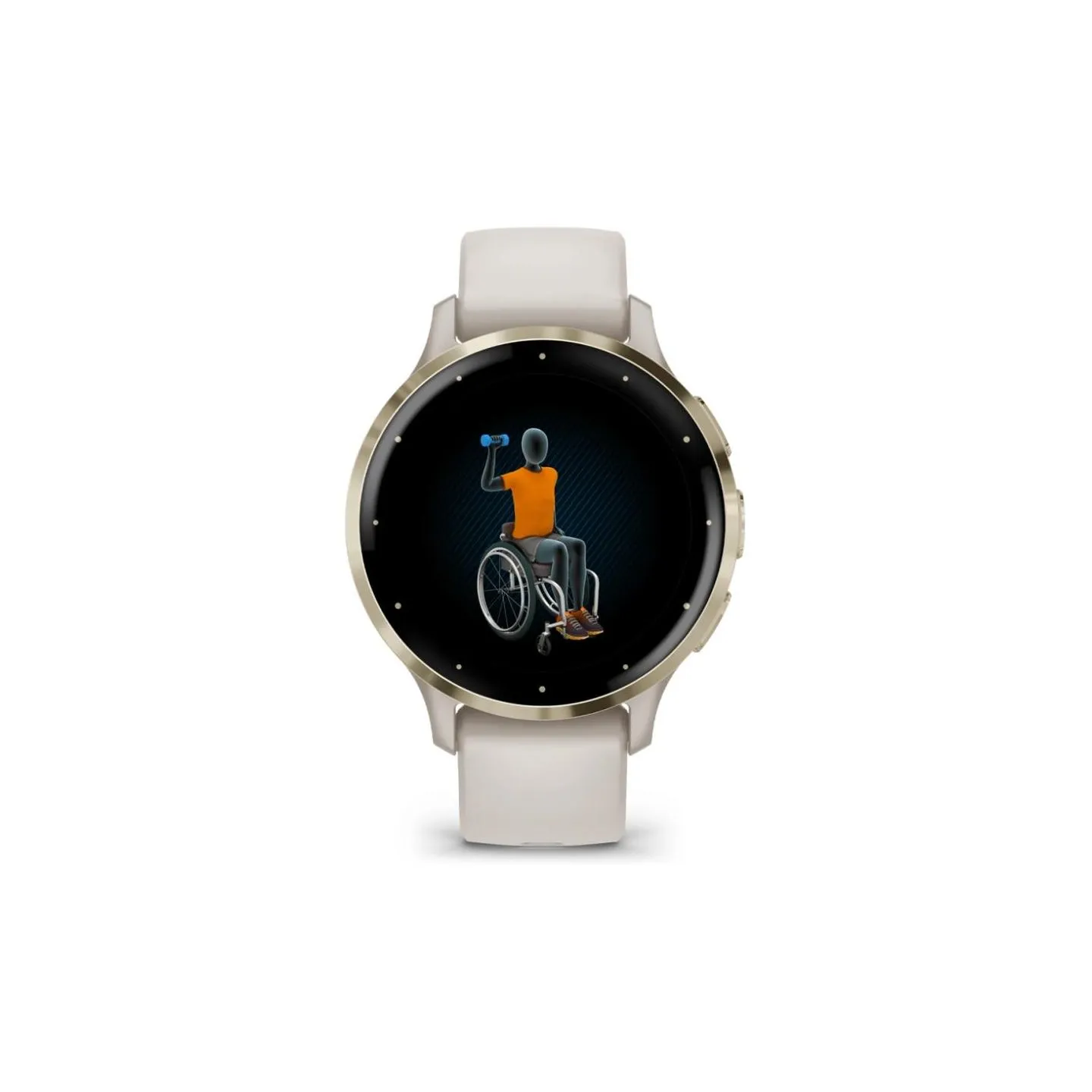 Garmin SMARTWATCH VENU 3S/IVORY/GOLD 010-02785-04 GARMIN