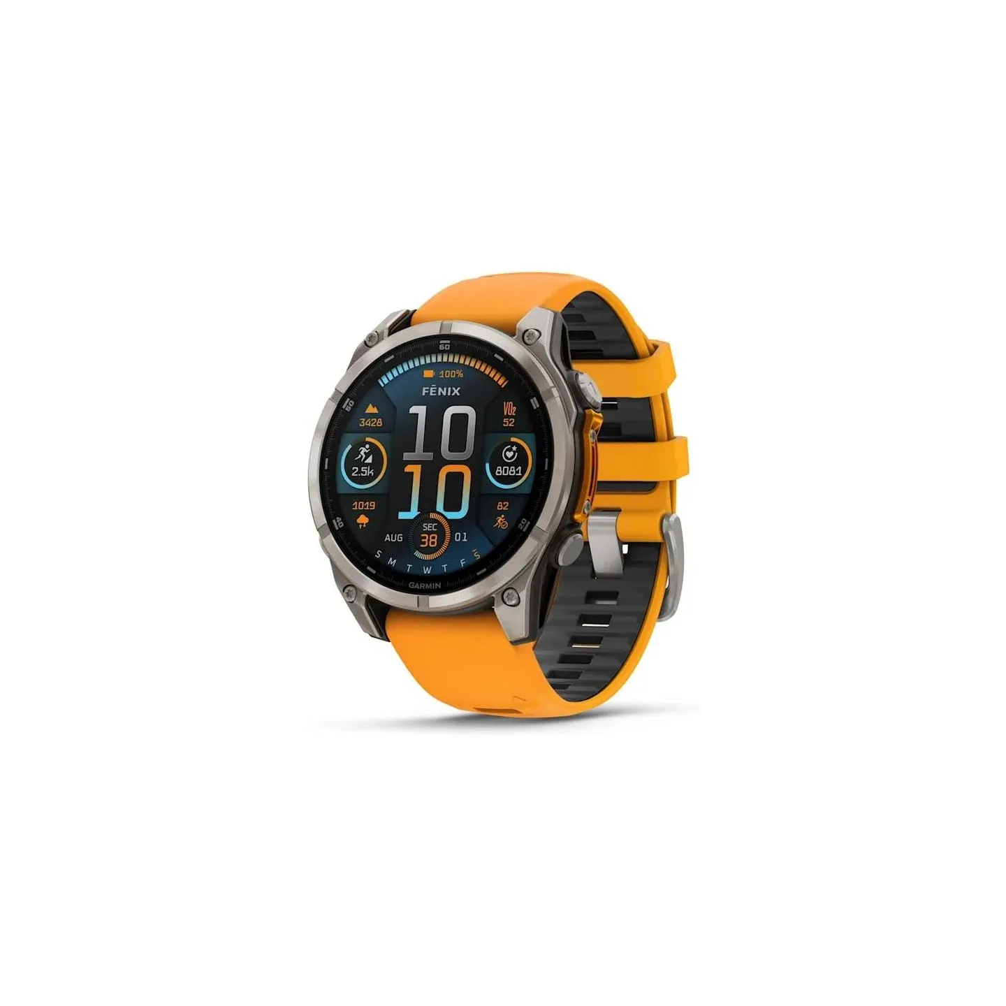 Garmin SMARTWATCH FENIX 8 SAPPHIRE/ORANGE 010-02904-11 GARMIN