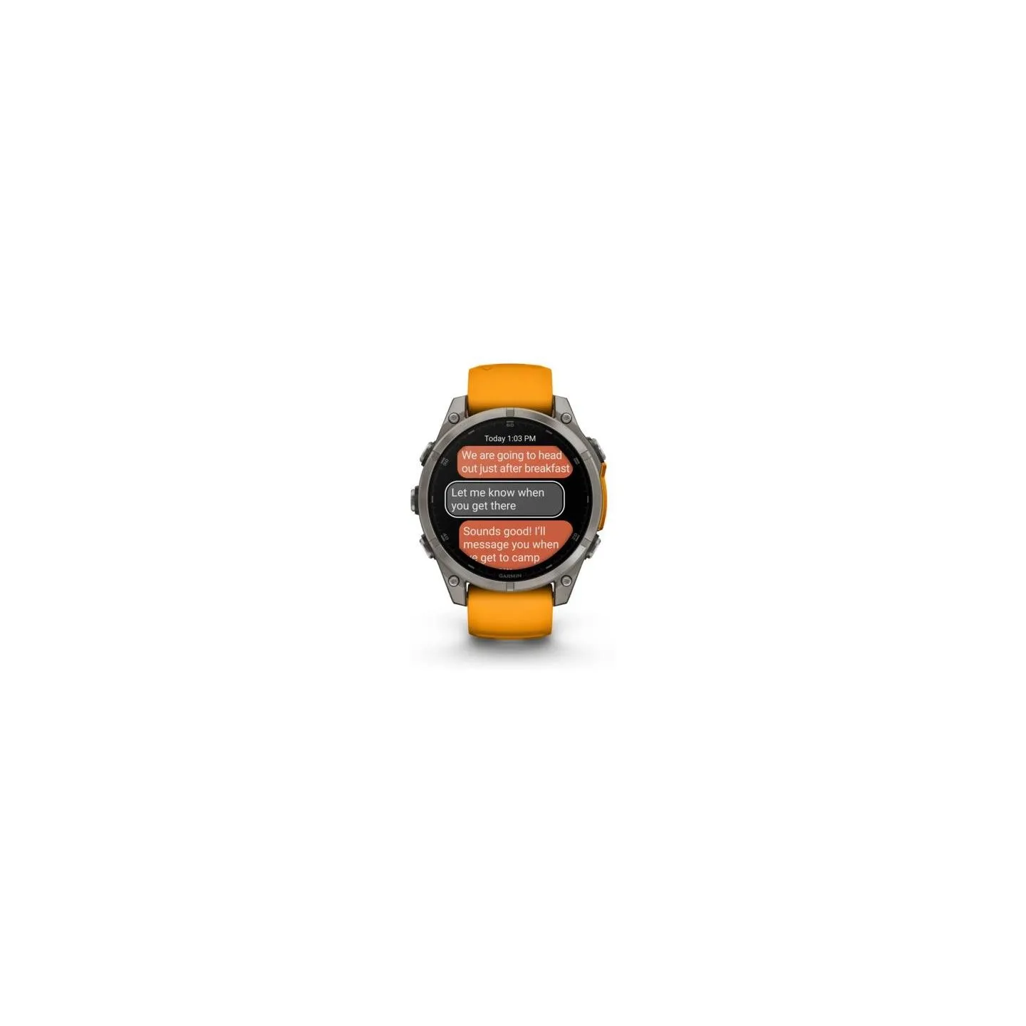 Garmin SMARTWATCH FENIX 8 SAPPHIRE/ORANGE 010-02904-11 GARMIN