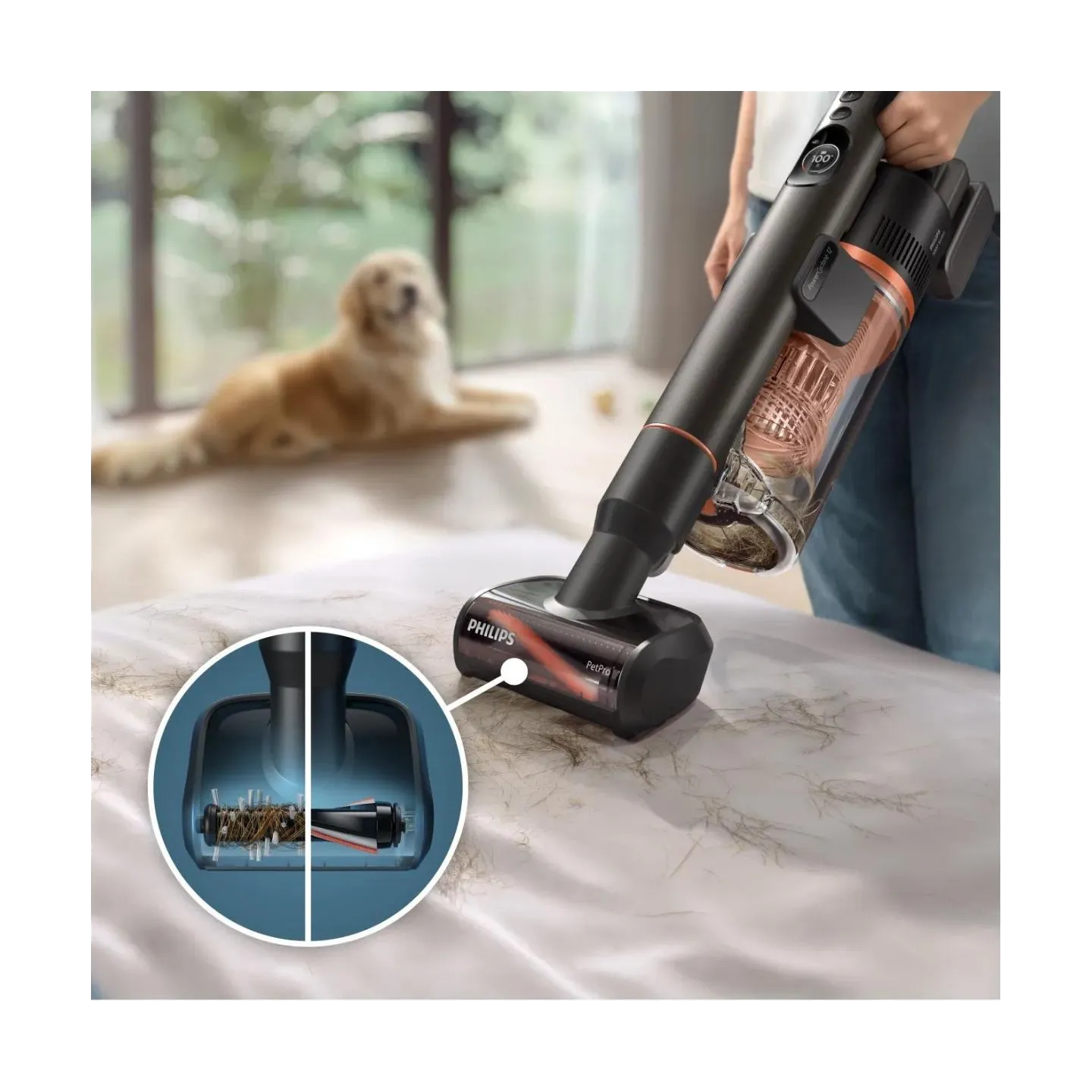 Philips 7000 Series Cordless Stick vacuum cleaner XC7163/01/Damaged package / XC7163/01?/PACKAGE