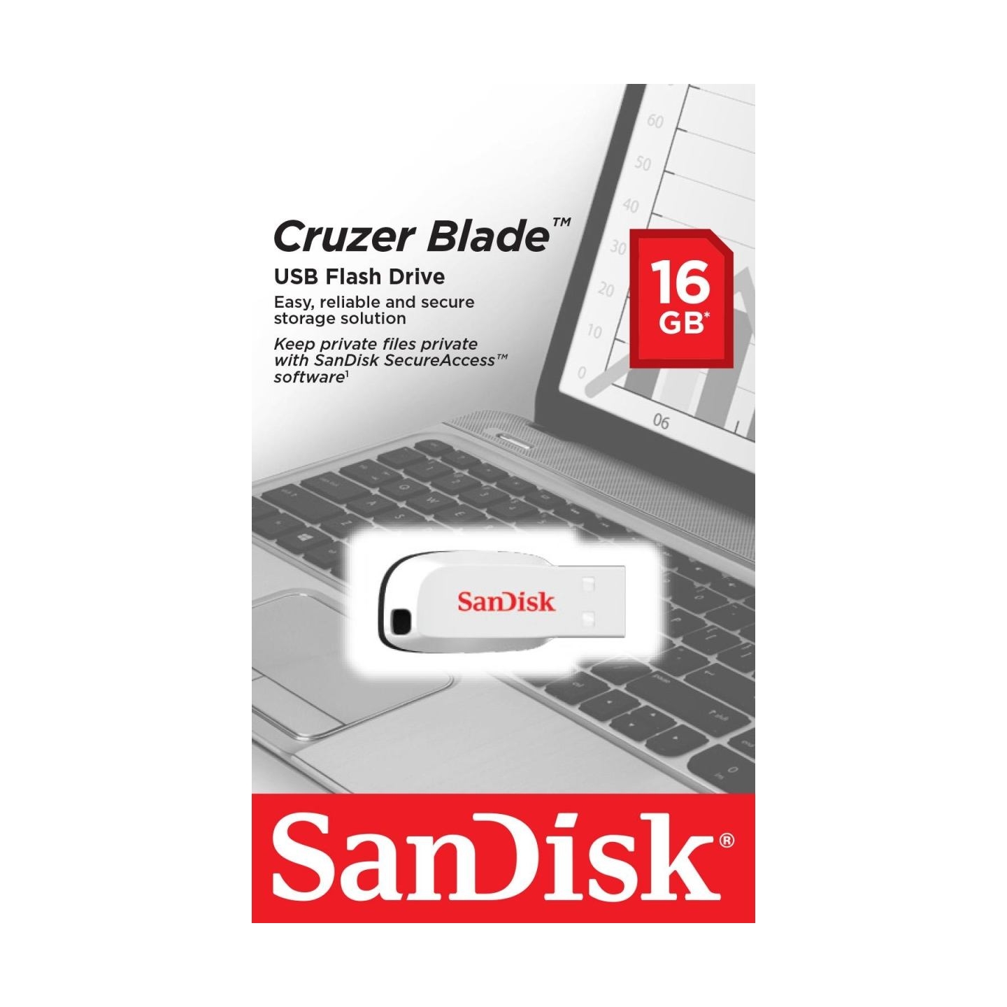 Sandisk MEMORY DRIVE FLASH USB2 16GB/SDCZ50C-016G-B35W SANDISK