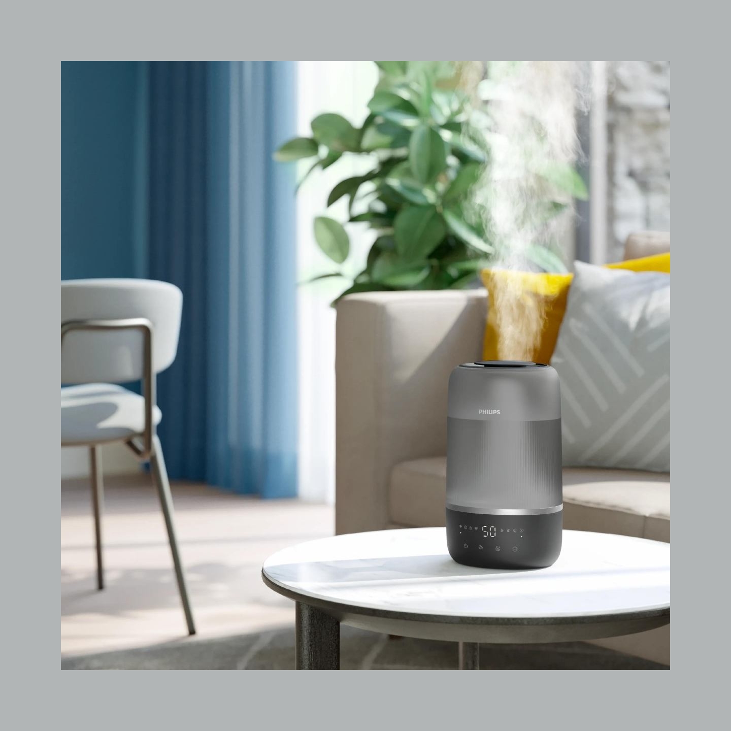 Philips Humidifier Series 1000 Up to 41 m2 3 settings grey / HU1510/03