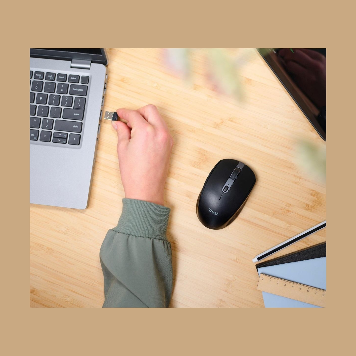 Trust MOUSE USB OPTICAL WRL OZAA/BLACK 24819 TRUST