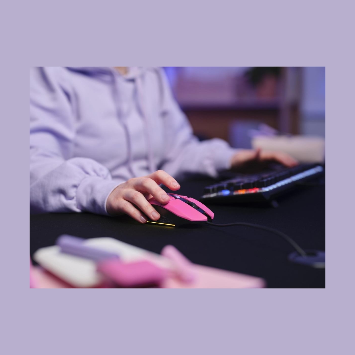 Trust MOUSE USB OPTICAL GAMING PINK/GXT109P FELOX 25068 TRUST