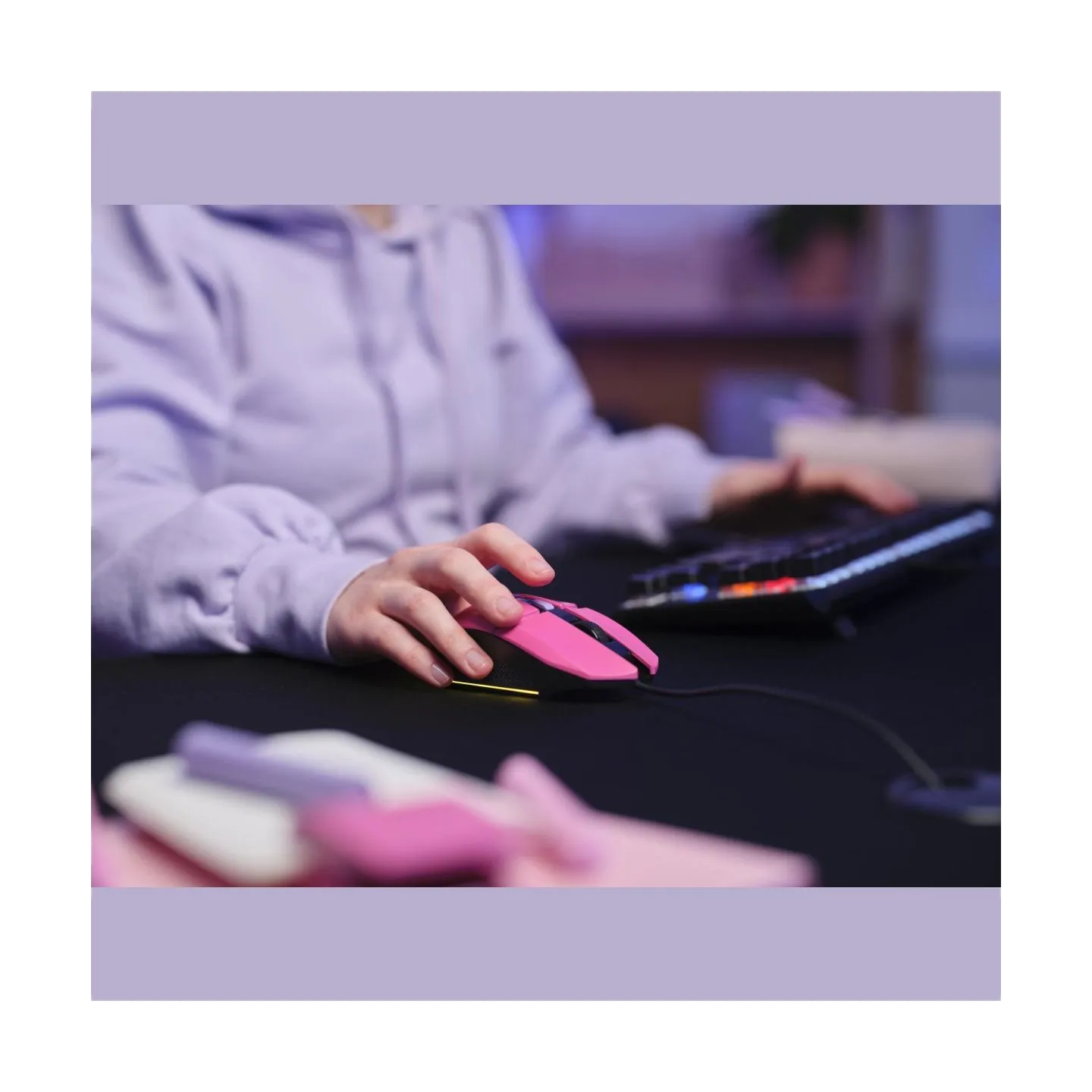 Trust MOUSE USB OPTICAL GAMING PINK/GXT109P FELOX 25068 TRUST