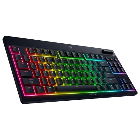 Razer | BlackWidow V4 Low-Profile HyperSpeed | Keyboard | Wireless | US | Bluetooth | Orange Switches | Black