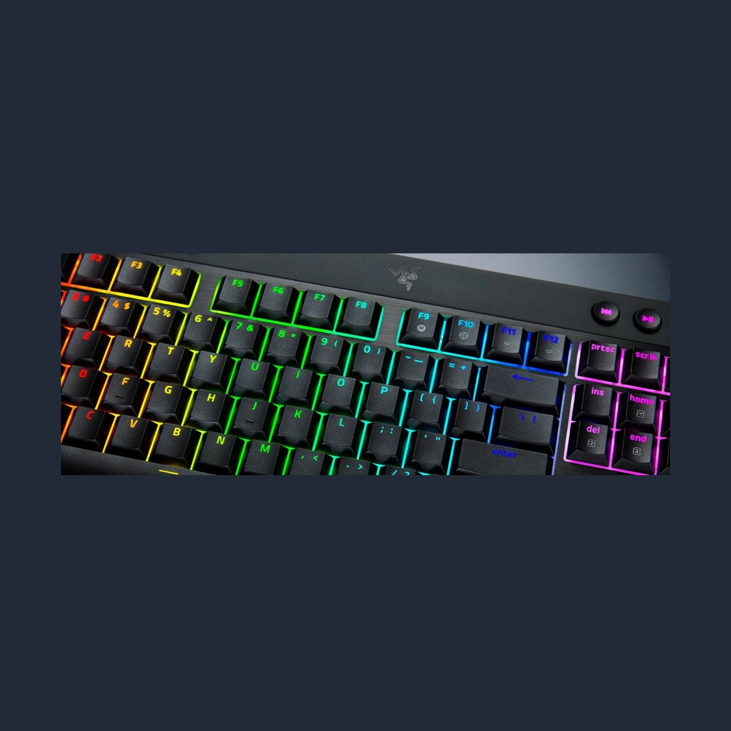 Razer | BlackWidow V4 Low-Profile HyperSpeed | Keyboard | Wireless | US | Bluetooth | Orange Switches | Black