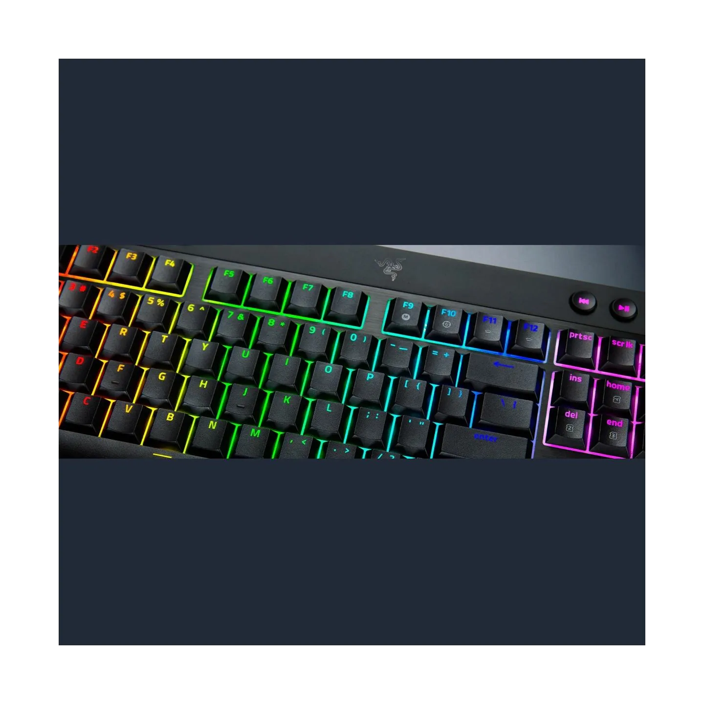 Razer | BlackWidow V4 Low-Profile HyperSpeed | Keyboard | Wireless | US | Bluetooth | Orange Switches | Black