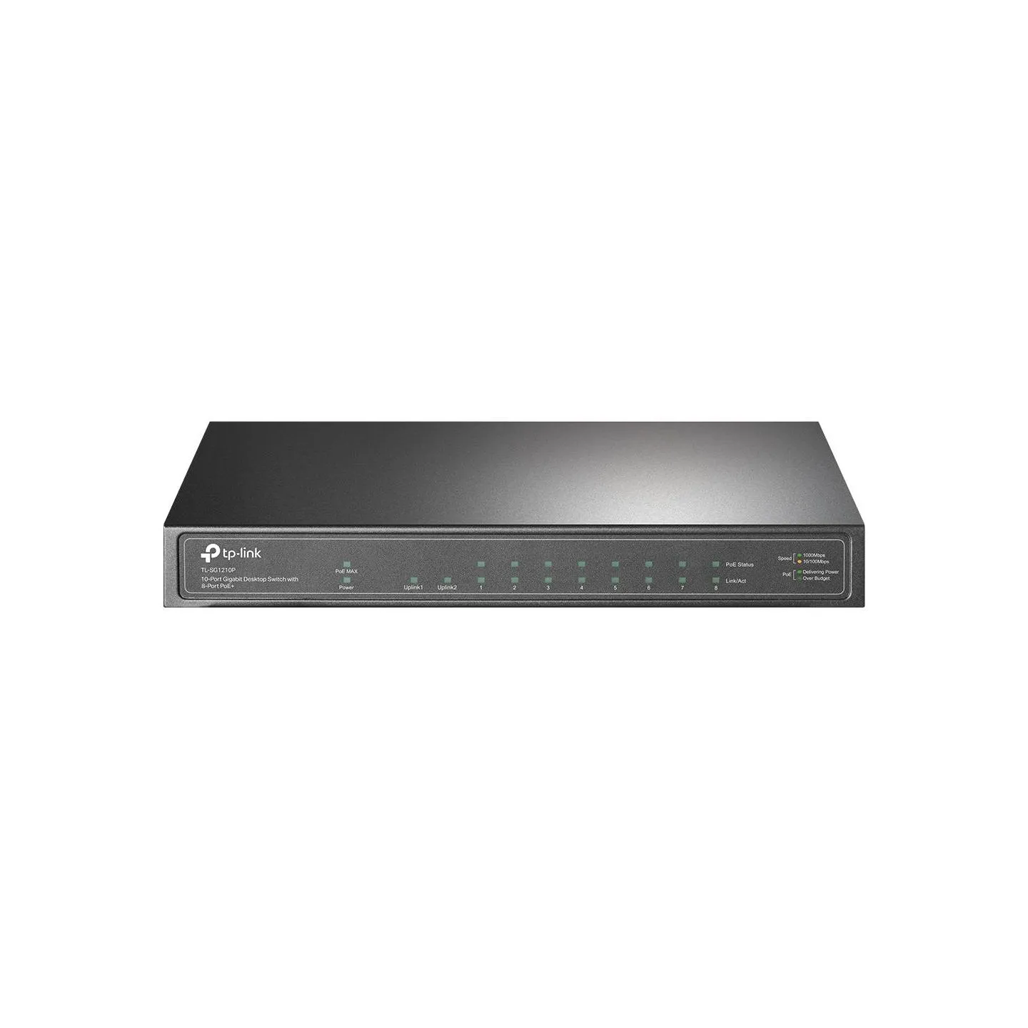 Tp-Link Switch|TP-LINK|TL-SG1210P|Desktop/pedestal|9x10Base-T / 100Base-TX / 1000Base-T|1xSFP|PoE+ ports 8|TL-SG1210P