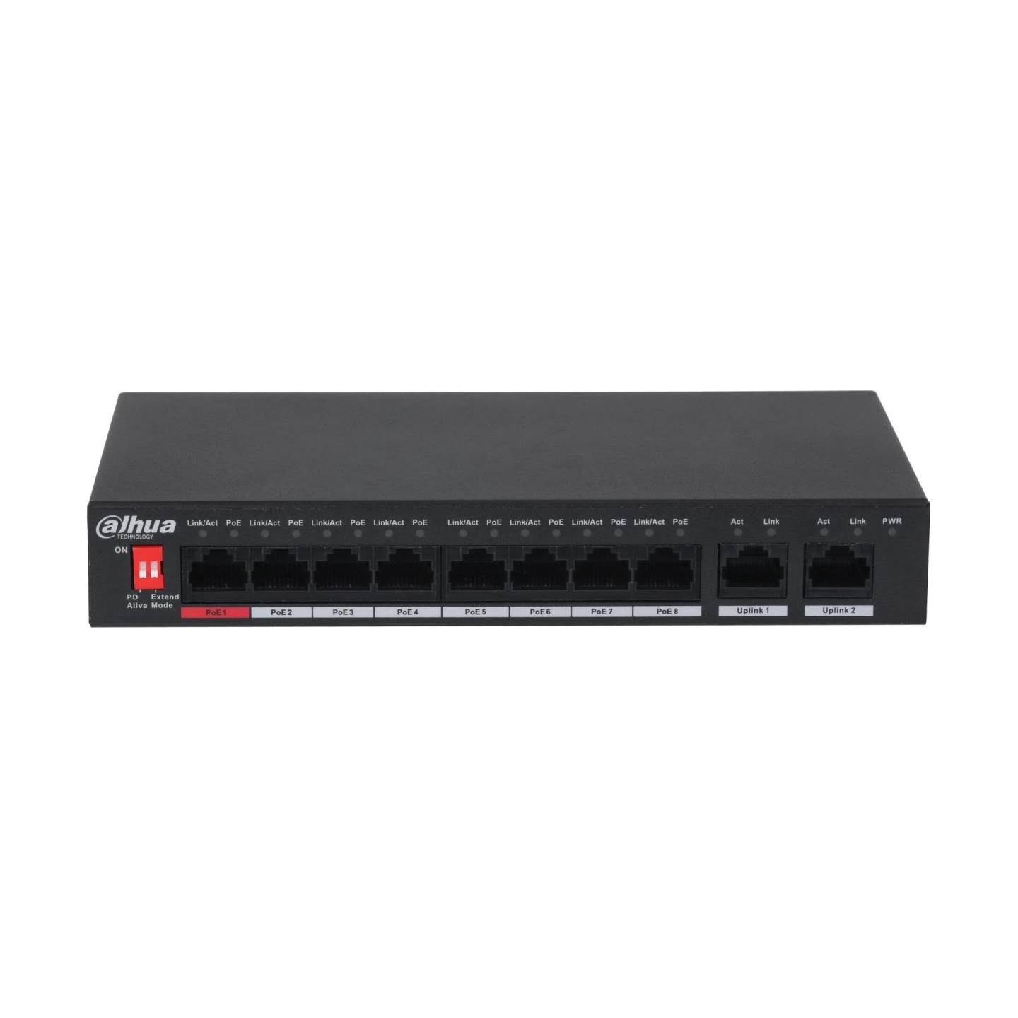 Dahua Switch|DAHUA|PFS3010-8ET-96-V2|Desktop/pedestal|PoE ports 8|96 Watts|DH-PFS3010-8ET-96-V2