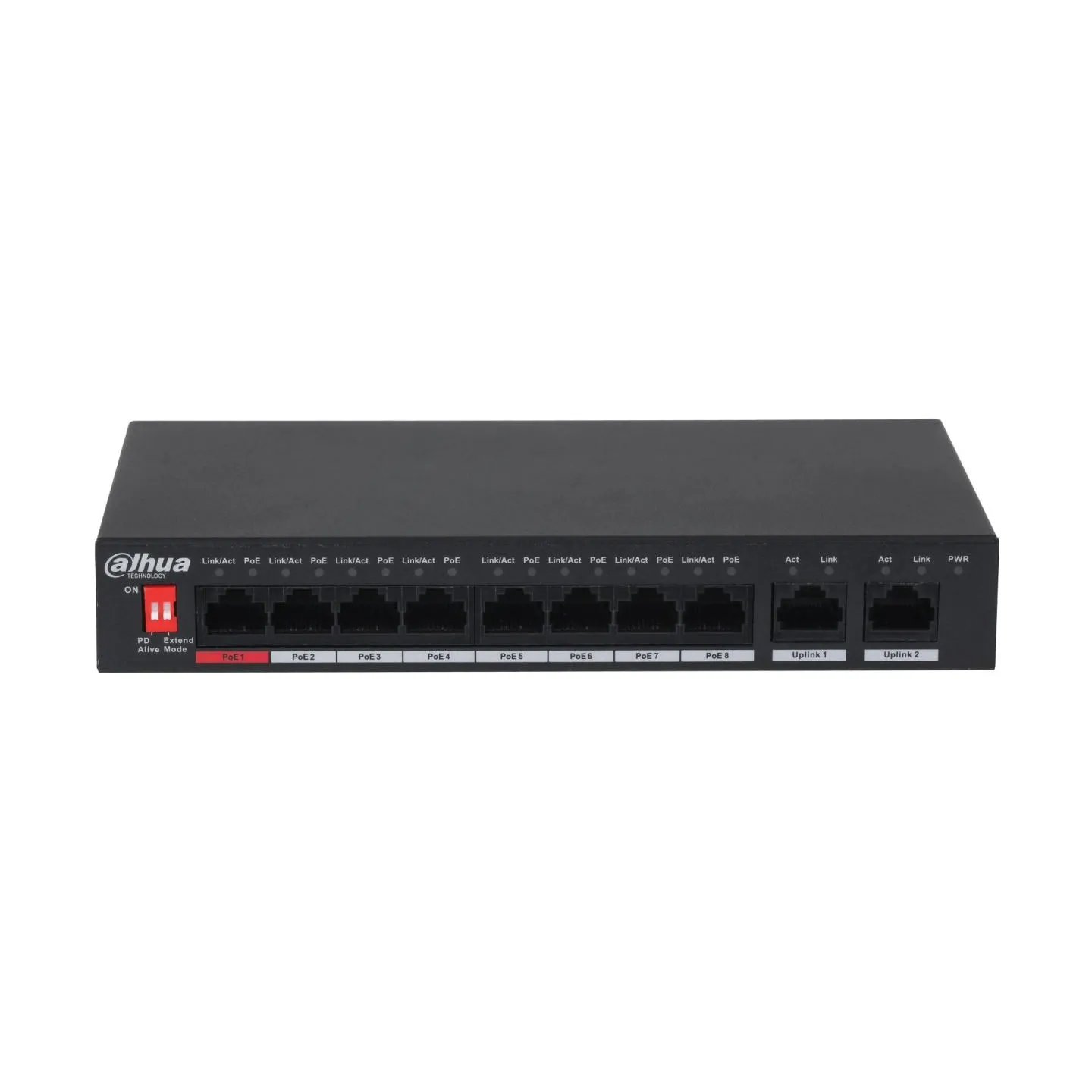 Dahua Switch|DAHUA|PFS3010-8ET-96-V2|Desktop/pedestal|PoE ports 8|96 Watts|DH-PFS3010-8ET-96-V2