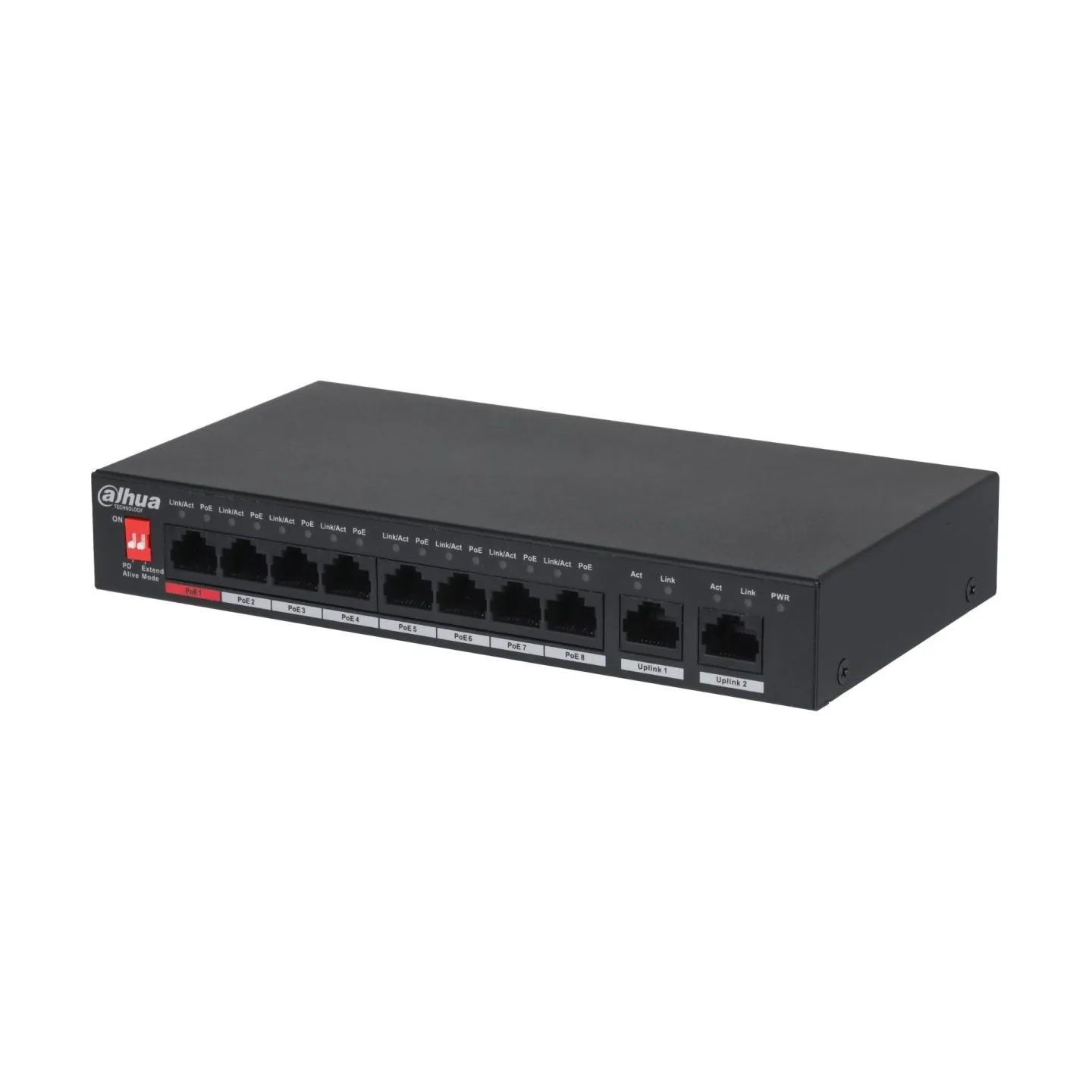 Dahua Switch|DAHUA|PFS3010-8ET-96-V2|Desktop/pedestal|PoE ports 8|96 Watts|DH-PFS3010-8ET-96-V2