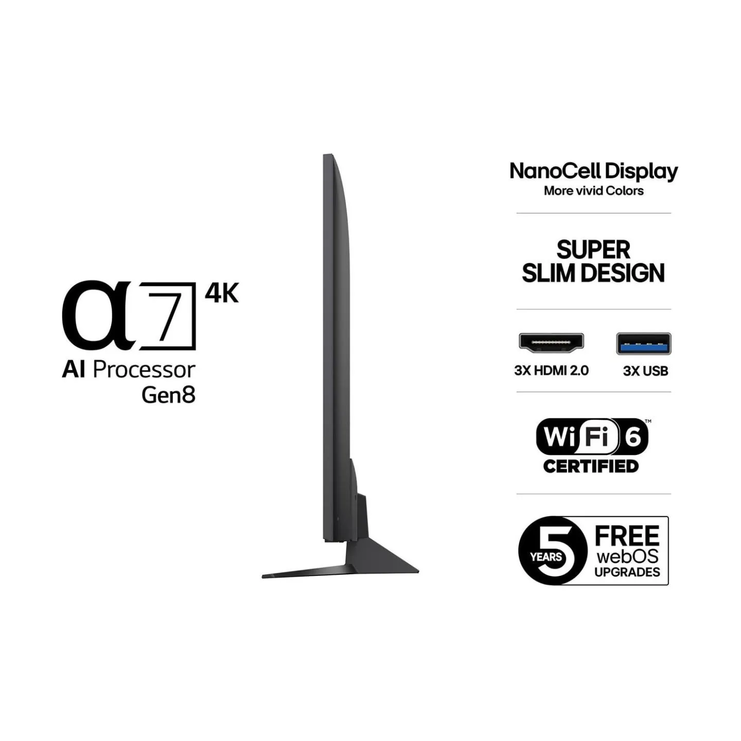 LG TV Set|LG|65 "|4K Ultra HD|3840 x 2160 pixels|Flat|16:9|LED|65NANO82A6B