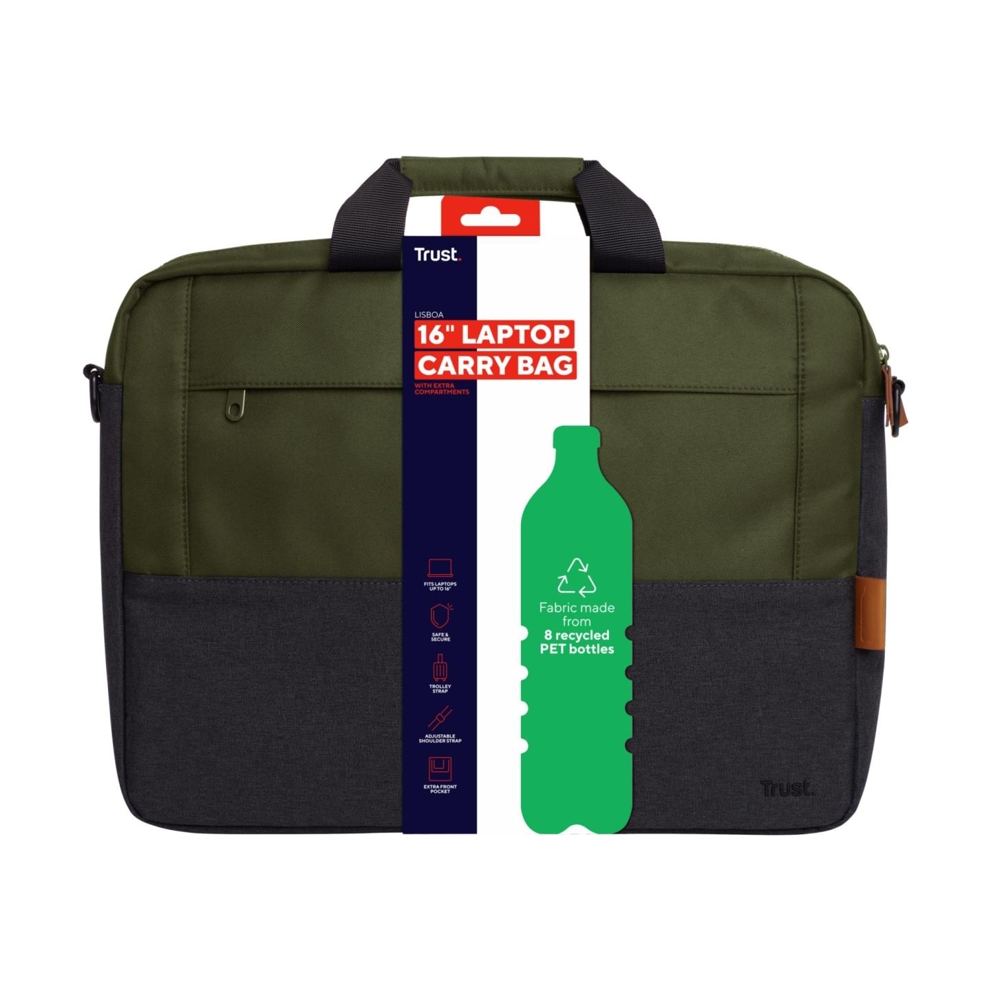 Trust NB CASE LISBOA 16"/GREEN 25245 TRUST