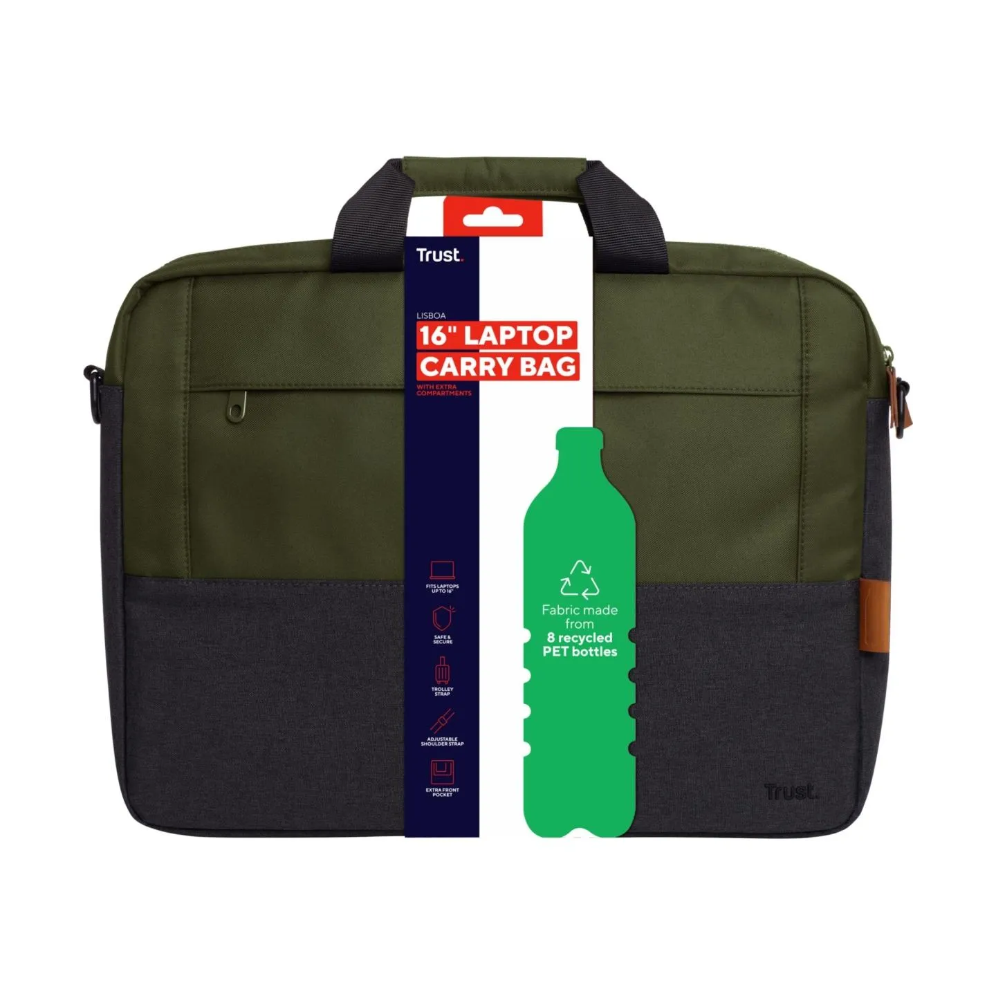 Trust NB CASE LISBOA 16"/GREEN 25245 TRUST