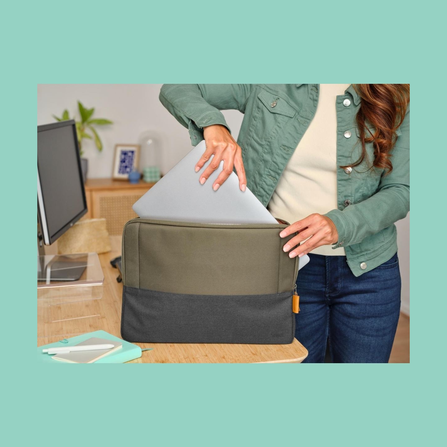 Trust NB SLEEVE 16" LISBOA/GREEN 25247 TRUST