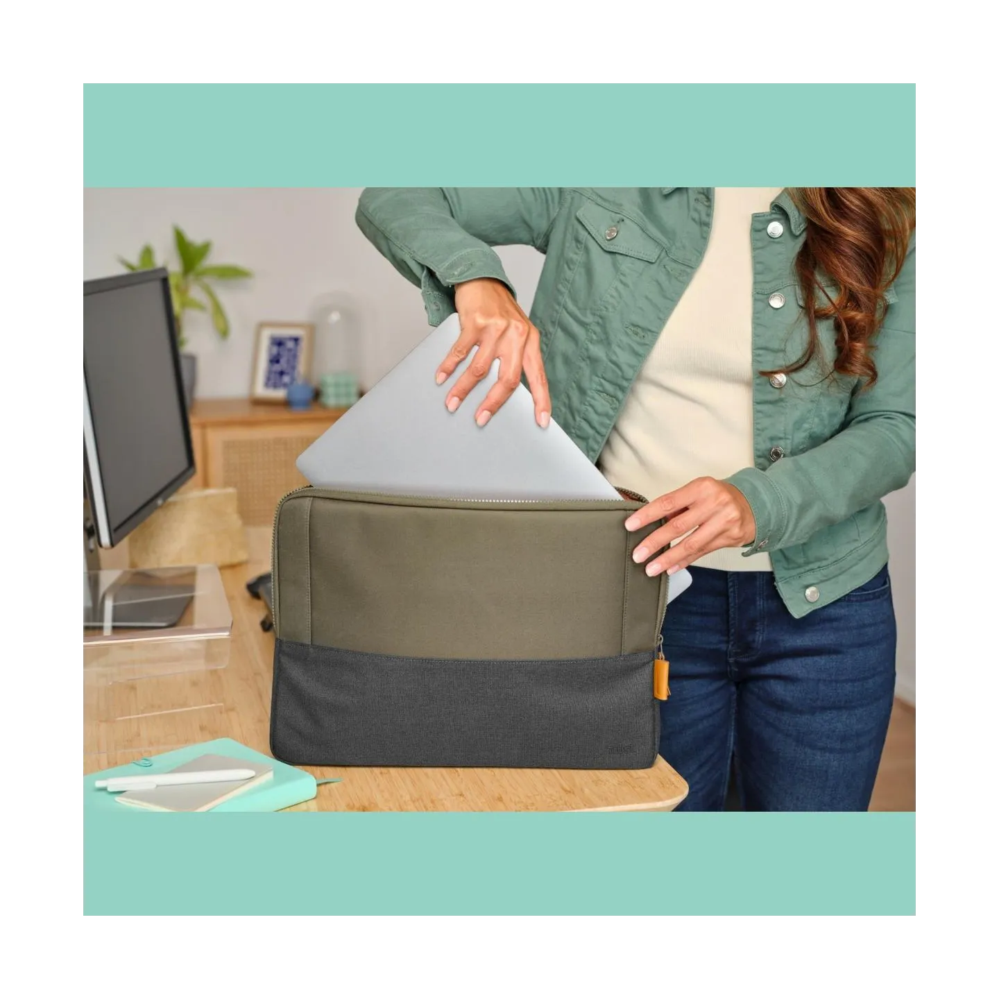 Trust NB SLEEVE 16" LISBOA/GREEN 25247 TRUST