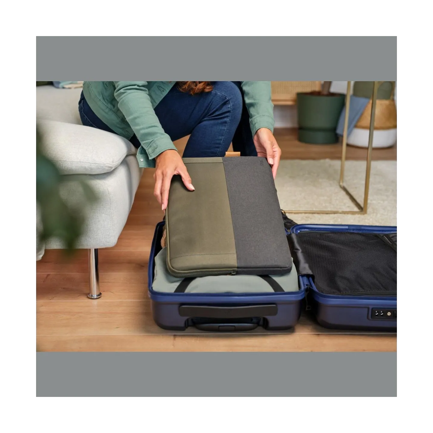 Trust NB SLEEVE 16" LISBOA/GREEN 25247 TRUST