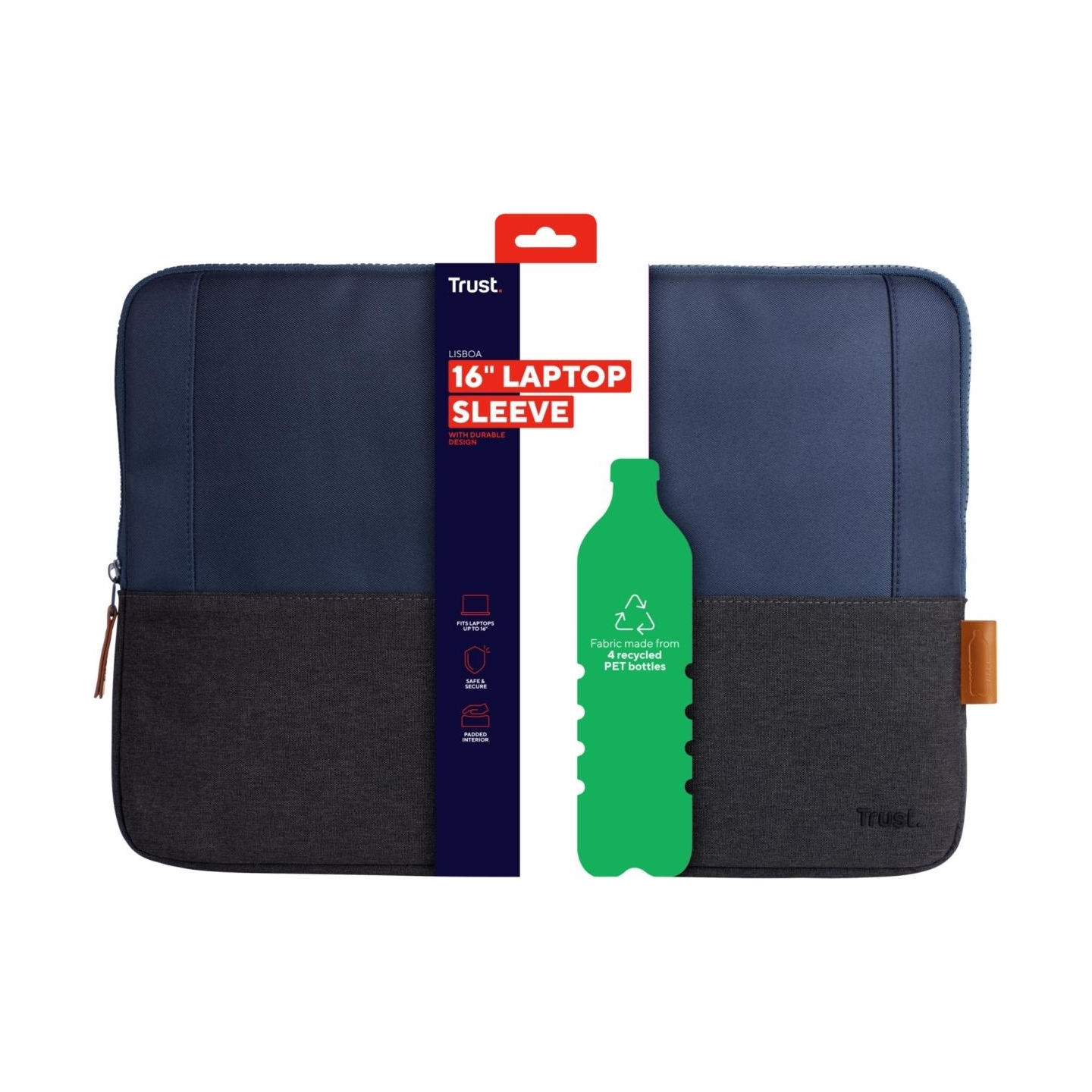 Trust NB SLEEVE 16" LISBOA/BLUE 24982 TRUST