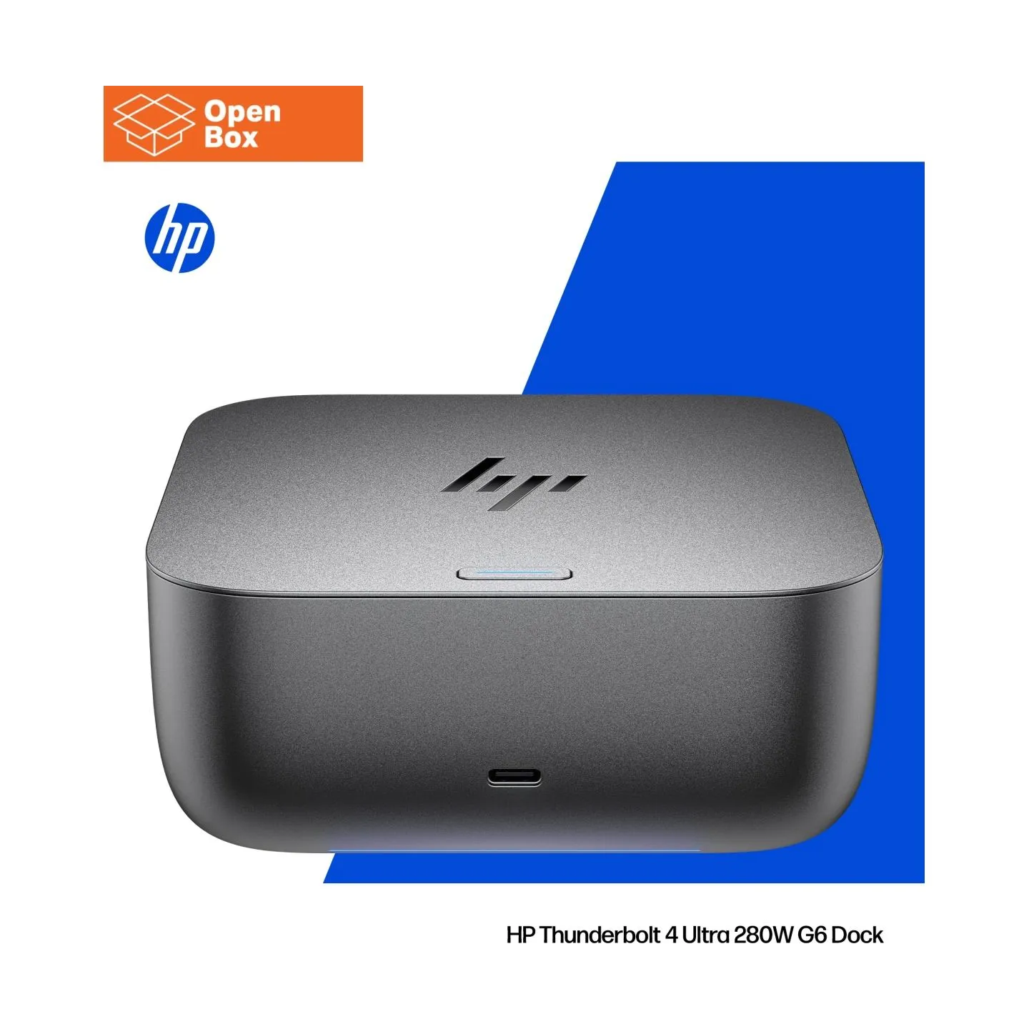 HP Thunderbolt 4 Ultra Dock - OPENBOX - G6 280W w/Combo Cable - 5x USB-A, 2x USB-C, 1x USB-C Thunderbolt 4, 2x DisplayPort, 1x H