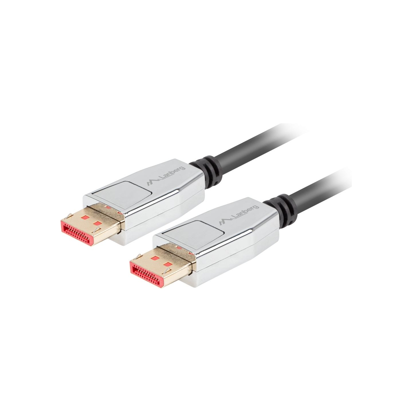 Lanberg DisplayPort M/M Cable 20 PIN V1.4 8K 60HZ | CA-DPDP-20CU-0018-BK | DisplayPort to DisplayPort | 1.8 m
