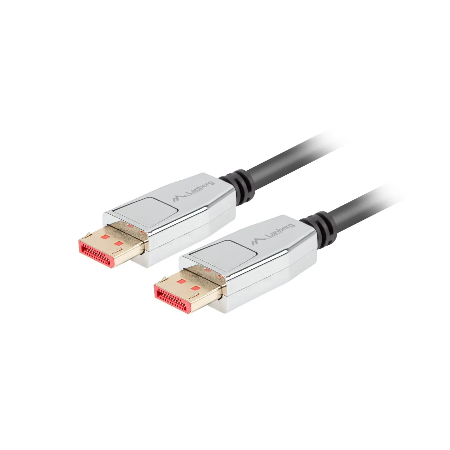 Lanberg DisplayPort M/M Cable 20 PIN V1.4 8K 60HZ | CA-DPDP-20CU-0018-BK | DisplayPort to DisplayPort | 1.8 m