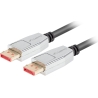 Lanberg DisplayPort M/M Cable 20 PIN V1.4 8K 60HZ | CA-DPDP-20CU-0018-BK | DisplayPort to DisplayPort | 1.8 m