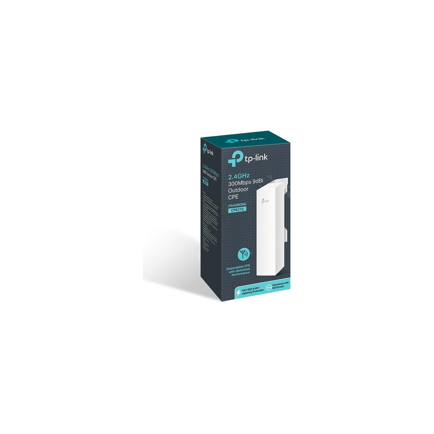 Tp-Link | 2.4GHz 300Mbps 9dBi Outdoor CPE | CPE210 | 802.11n | 300 Mbit/s | 10/100 Mbit/s | Ethernet LAN (RJ-45) ports 1 | Mesh 