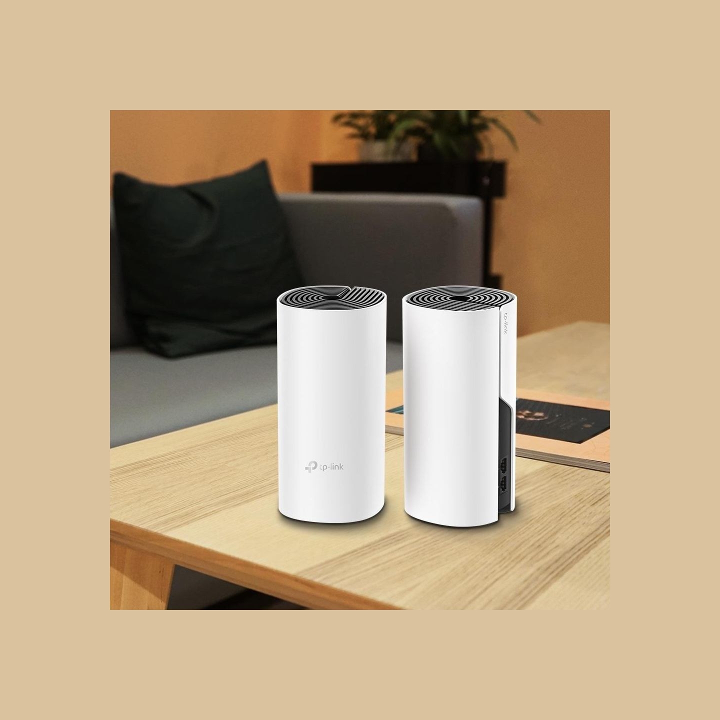 Tp-Link Wireless Router|TP-LINK|Wireless Router|2-pack|1200 Mbps|Mesh|DHCP|DECOM4(2-PACK)