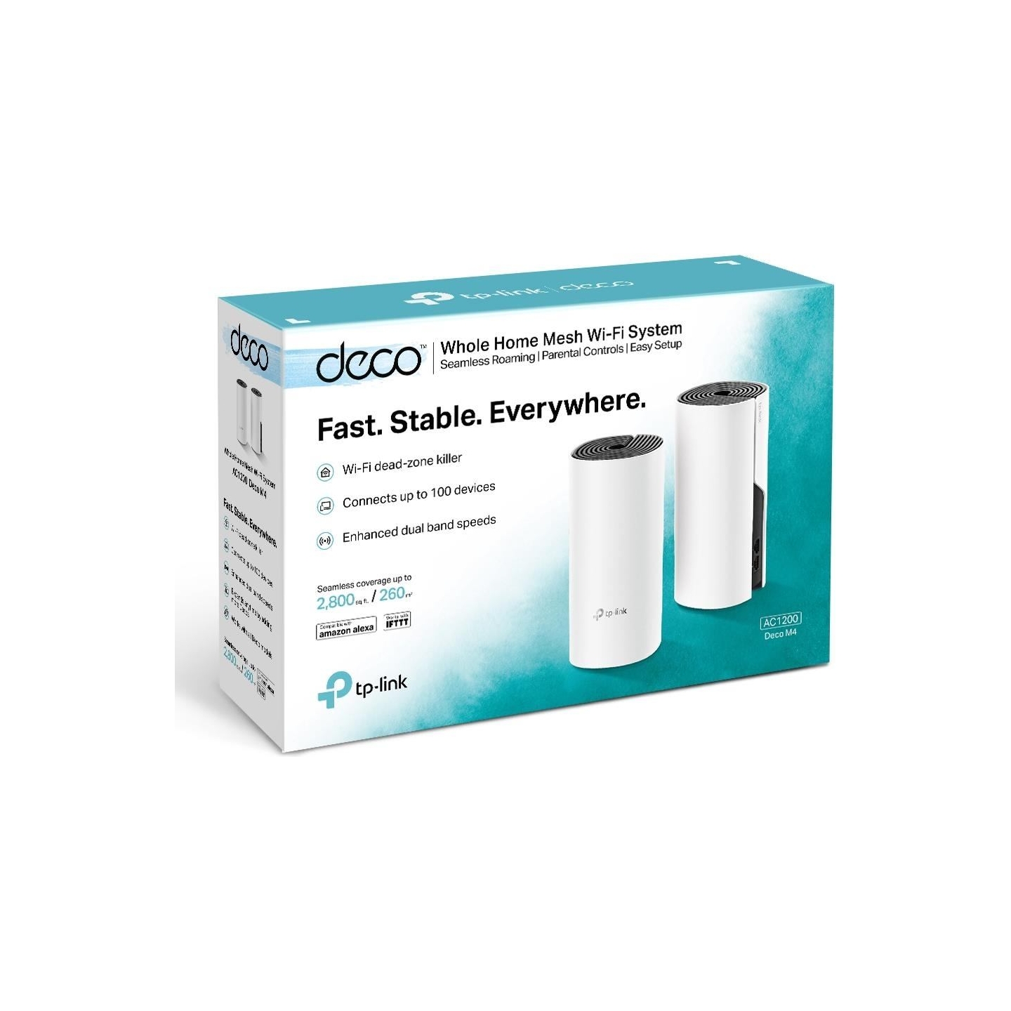 Tp-Link Wireless Router|TP-LINK|Wireless Router|2-pack|1200 Mbps|Mesh|DHCP|DECOM4(2-PACK)