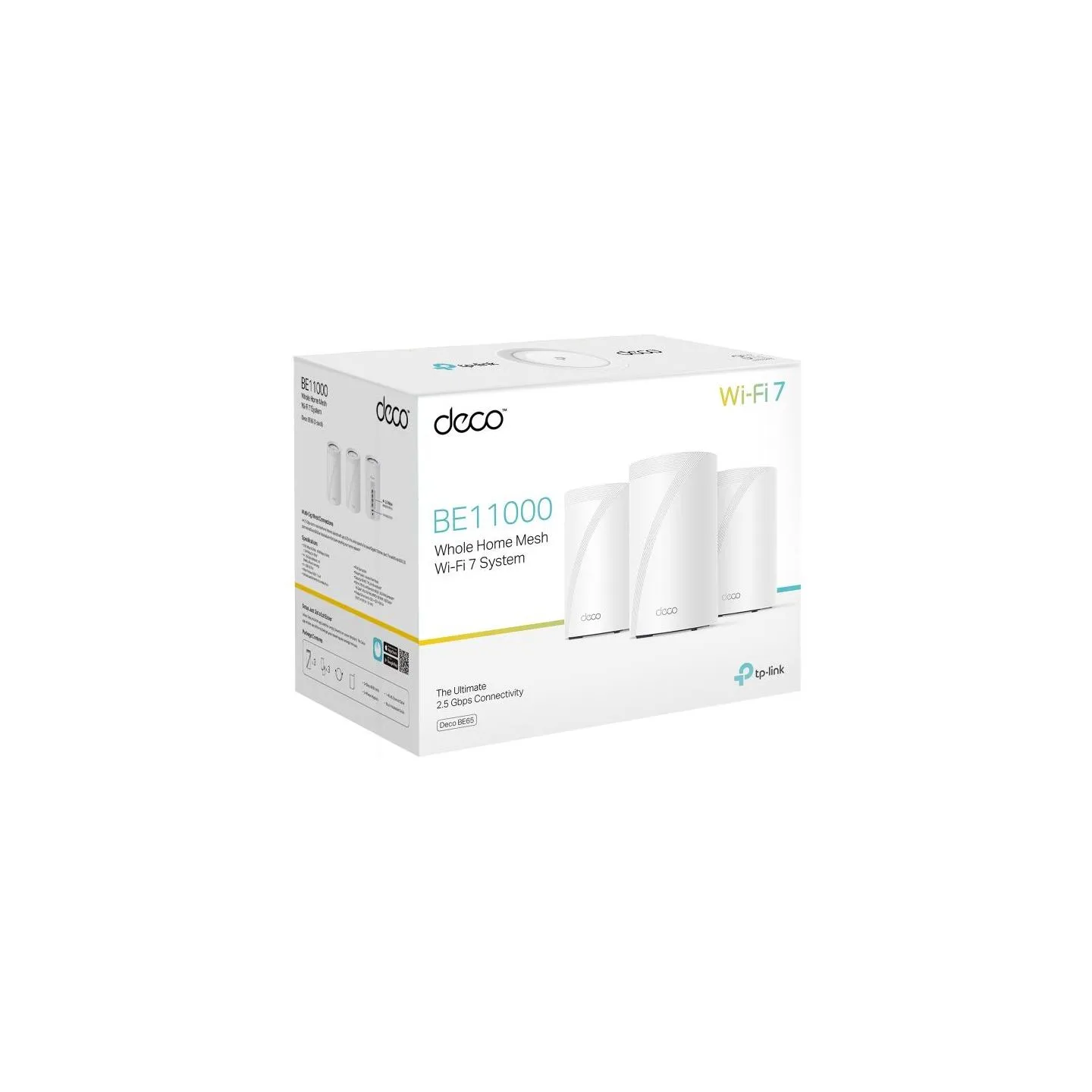 Tp-Link Wireless Router|TP-LINK|Wireless Access Point / Router|3-pack|9300 Mbps|Mesh|Wi-Fi 7|USB 3.0|4x2.5GbE|LAN \ WAN ports 4|
