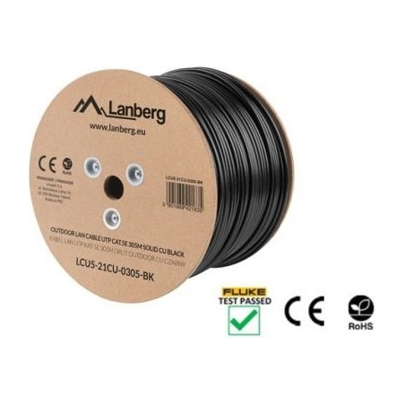Lanberg LCU5-21CU-0305-BK UTP cable