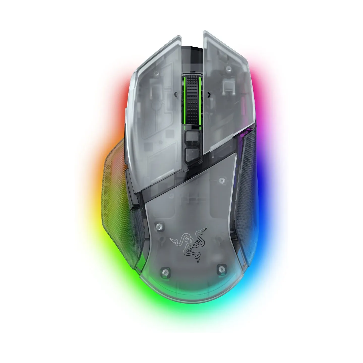 Razer Basilisk V3 Pro 35K Wireless Gaming Mouse RF Wireless+Bluetooth+USB-A 35000 DPI, Phantom White / RZ01-05240400-R3G1