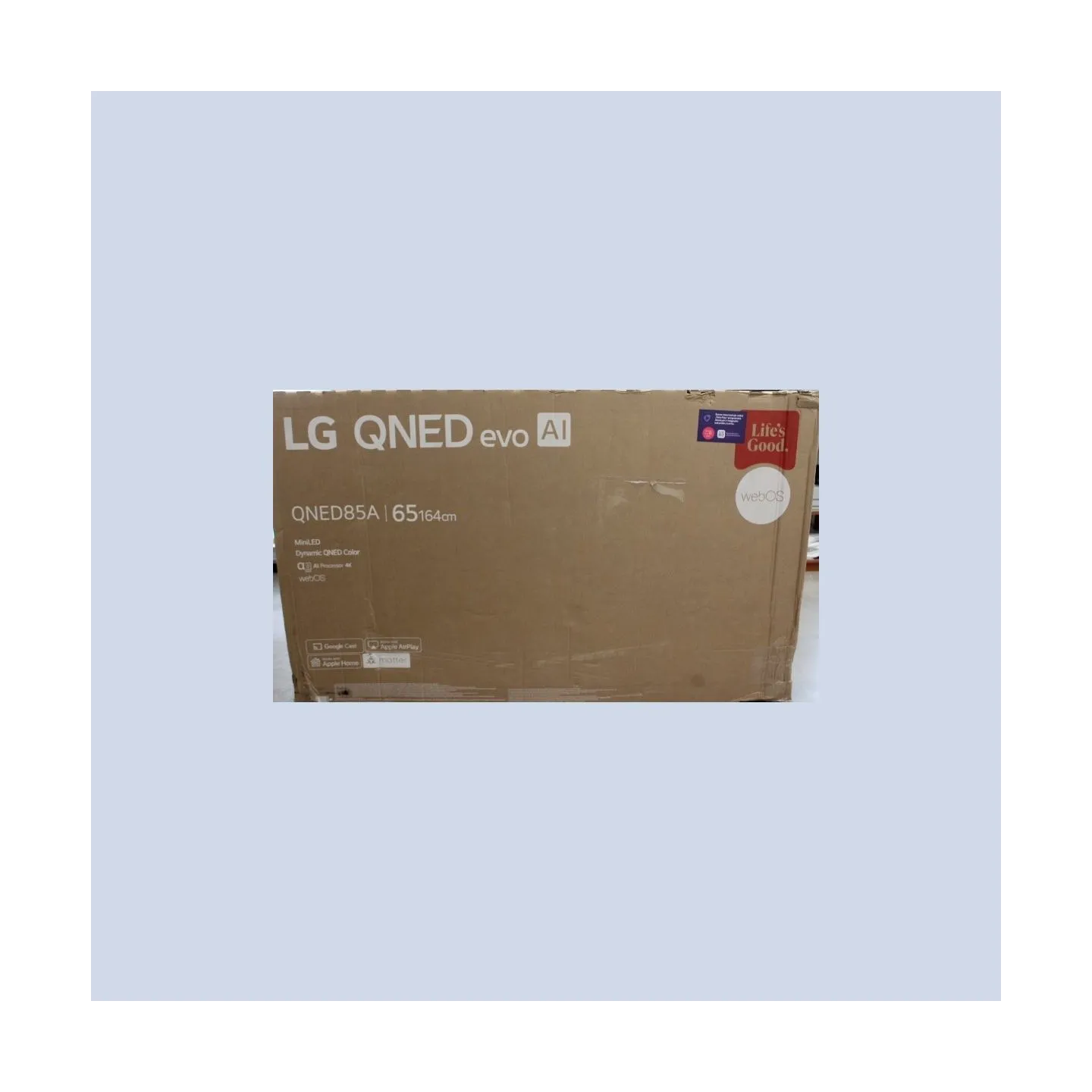 LG 65QNED85A3C 65" (165 cm) 4K Smart TV |  LG 4K QNED MiniLED TV | 65QNED85A3C | 65 | Smart TV | webOS 25 | 4K UHD | DAMAGED PAC