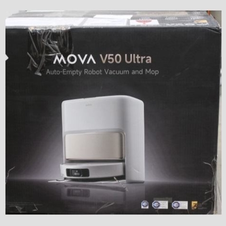 Mova V50 Ultra Robot Vacuum, White | MOVA Robot Vacuum | V50 Ultra | Wet&Dry | 6400 mAh | Dust capacity 3.2 L | 24000 Pa | White