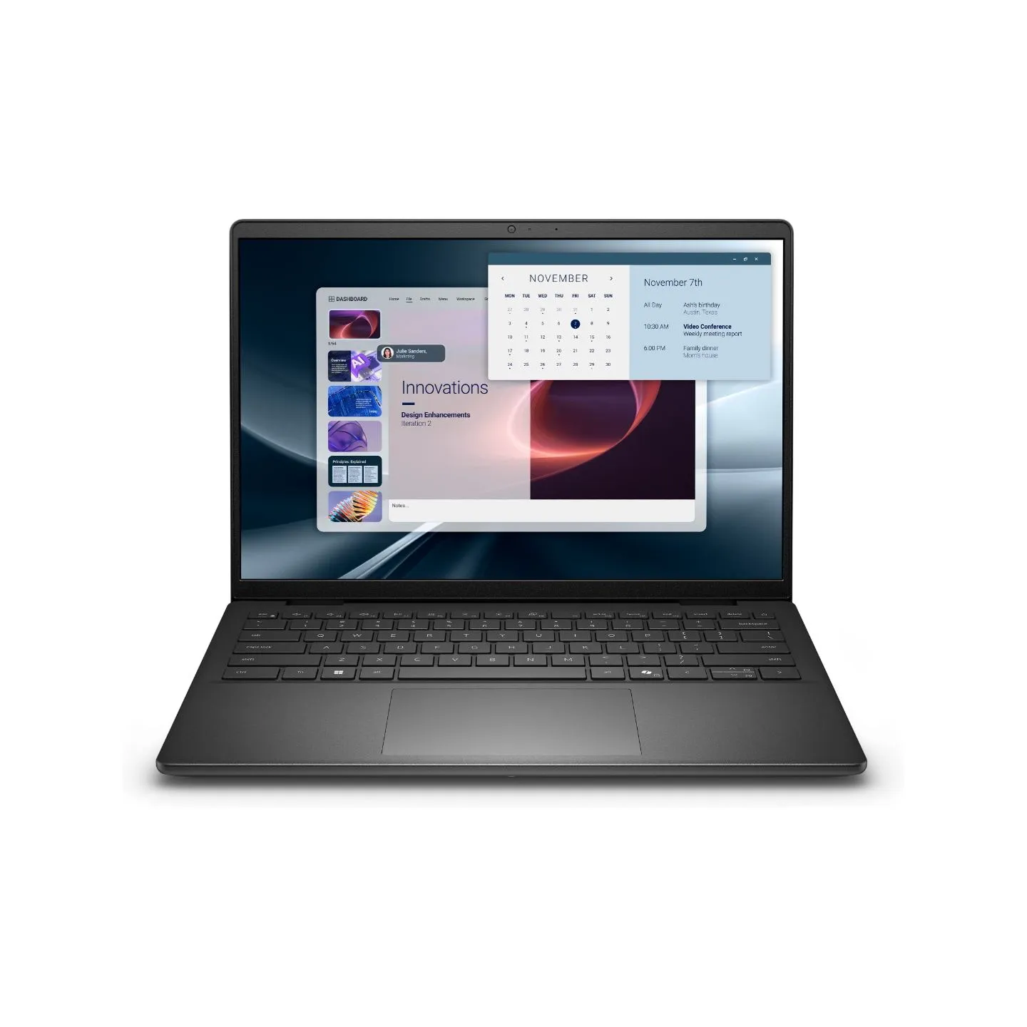 Dell Pro 14 Essential PV14255 | Carbon Black | 14 " | 2K | 1920 x 1200 pixels | Anti-glare | AMD Ryzen 7 | 250 | 16 GB | DDR5 | 