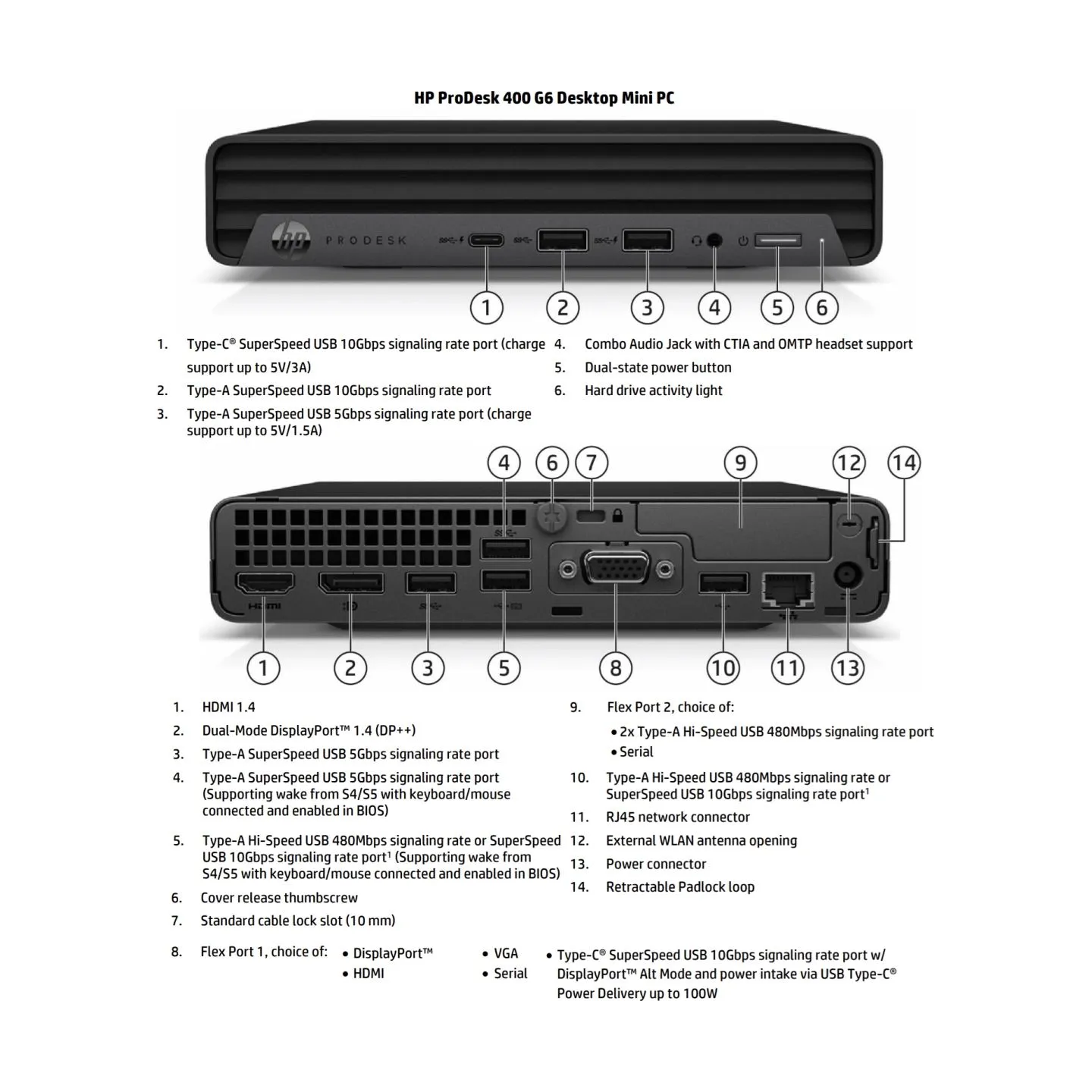 HP Renewed Grade C | ProDesk 400 G6 Desktop Mini | Intel Core i5 | i5-10500T | 16 GB | SSD | 256 GB | Intel UHD Graphics 630 | W