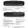 HP Renewed Grade C | ProDesk 400 G6 Desktop Mini | Intel Core i5 | i5-10500T | 16 GB | SSD | 256 GB | Intel UHD Graphics 630 | W